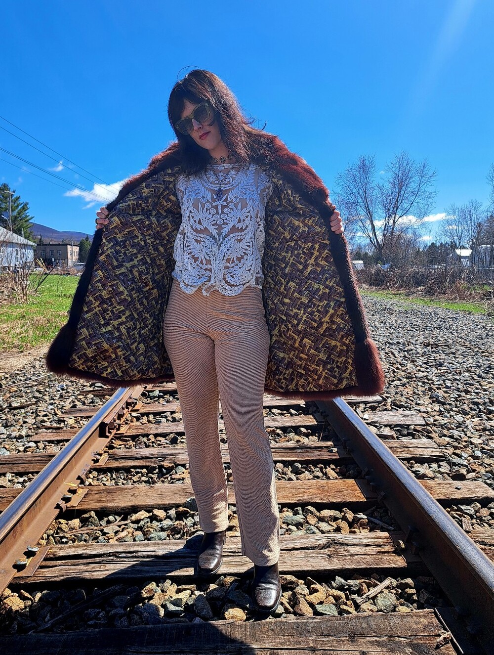 Cream Lace Long Sleeve